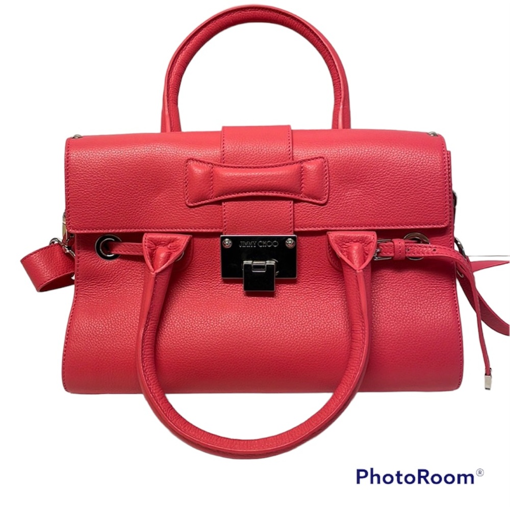 HOLD—-JIMMY CHOO Handbag in hot pink NWT